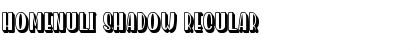 Homenuli Shadow Regular Font