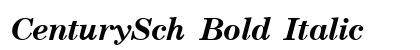 CenturySch Bold Italic Preview