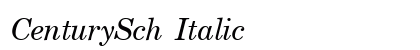 CenturySch Italic preview