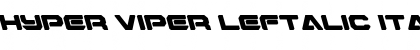 Download Hyper Viper Leftalic Font