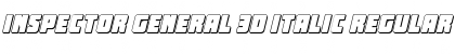 Download Inspector General 3D Italic Font Download Inspector General 3D Italic Font