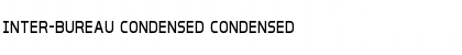 Download Inter-Bureau Condensed Font