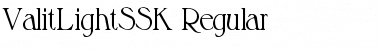 ValitLightSSK Regular Font