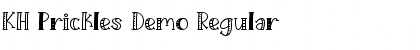 KH Prickles Demo Regular Font