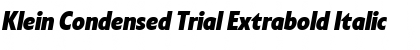 Klein Condensed Trial Font