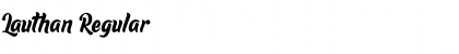 Lauthan Regular Font Lauthan Regular Font