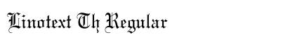 Linotext Th Regular Preview