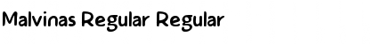 Malvinas Regular Regular Font