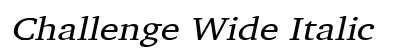 Challenge Wide Italic preview