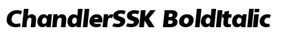 ChandlerSSK BoldItalic Preview