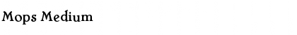 Mops Medium Font