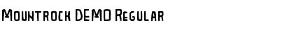 Mountrock DEMO Regular Font