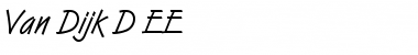 Download Van Dijk D EE Font Download Van Dijk D EE Font