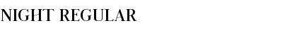 Night Regular Font