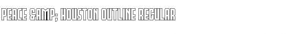 Download Peace & Houston Outline Font