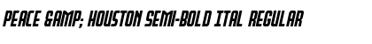Download Peace & Houston Semi-Bold Ital Font