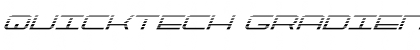 QuickTech Gradient Italic Italic Font