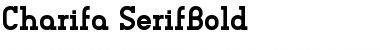 Charifa SerifBold Regular Font