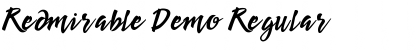 Download Redmirable Demo Font Download Redmirable Demo Font