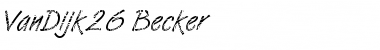 Download VanDijk26 Becker Font