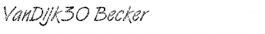 Download VanDijk30 Becker Font