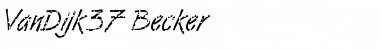 Download VanDijk37 Becker Font