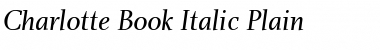 Download Charlotte Book Italic Font
