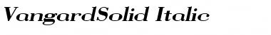 VangardSolid Italic Font