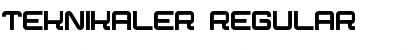 Teknikaler Regular Font