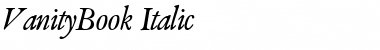 VanityBook Italic Font