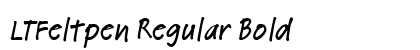 LTFeltpen Regular Bold preview
