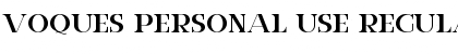 Download VOQUES Personal Use Font Download VOQUES Personal Use Font