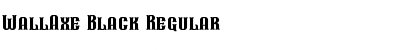 WallAxe Black Regular Font