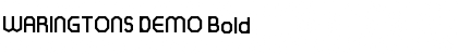 WARINGTONS DEMO Bold Font