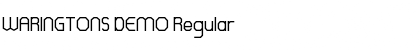 WARINGTONS DEMO Regular Font