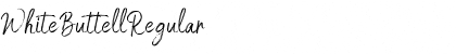 White Buttell Regular Font