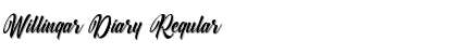 Willingar Diary Regular Font