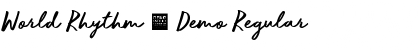 World Rhythm - Demo Regular Font