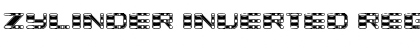 Zylinder Inverted Regular Font