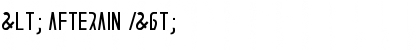 < AFTERAIN /> Regular Font