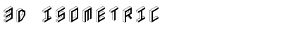 3D Isometric Bold Font