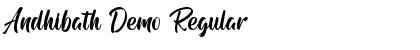Andhibath Demo Regular Font