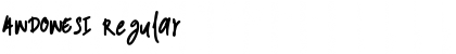 ANDONESI Regular Font