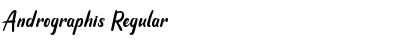 Andrographis Regular Font Andrographis Regular Font