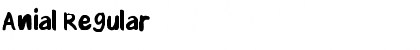 Anial Regular Font