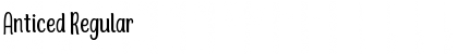 Anticed Regular Font
