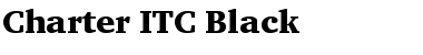 Charter ITC Black Font