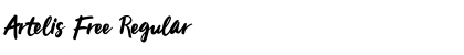 Artelis Free Regular Font