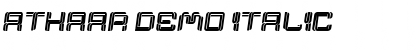 Athaar Demo Italic Font