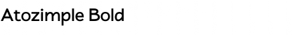 Atozimple Bold Font